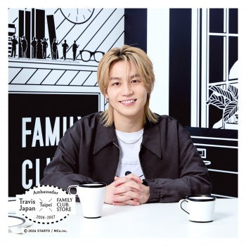 【No.SQ26-087】FAMILY CLUB.STORE Ambassador 2026-2027 Travis Japan Square Photo Monochrome TAIPEI