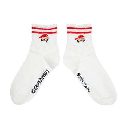 WEST. 10th Anniversary Exhibition KANSAI NANAIRO OTOKO OMATSURI Socks (red)