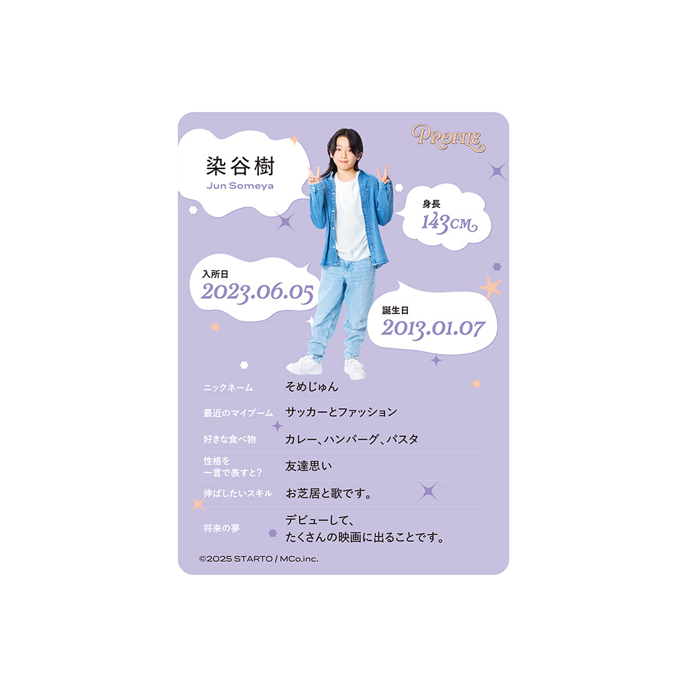 Profile Card & Profile Card Holder Jun SOMEYA Profile Card