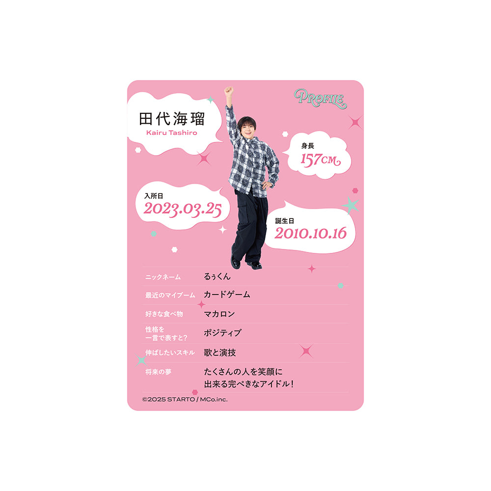 Profile Card & Profile Card Holder Kairu TASHIRO Profile Card