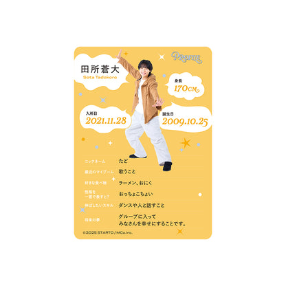 Profile Card & Profile Card Holder Sota TADOKORO Profile Card