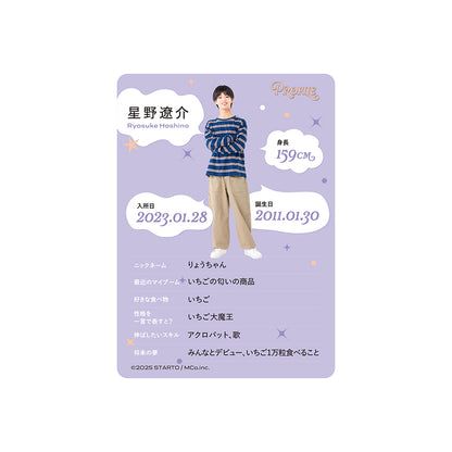 Profile Card & Profile Card Holder Ryosuke HOSHINO Profile Card