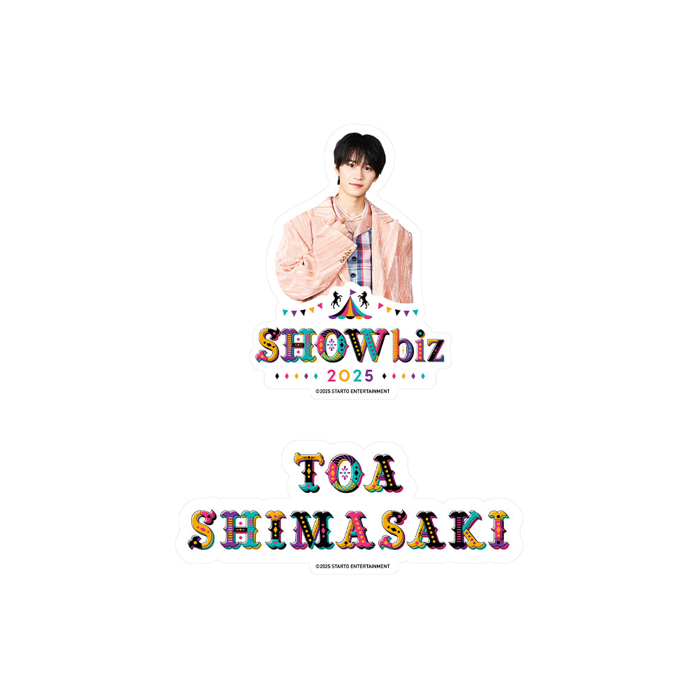 SHOWbiz 2025 official goods 【Toa SHIMASAKI】Sticker Set