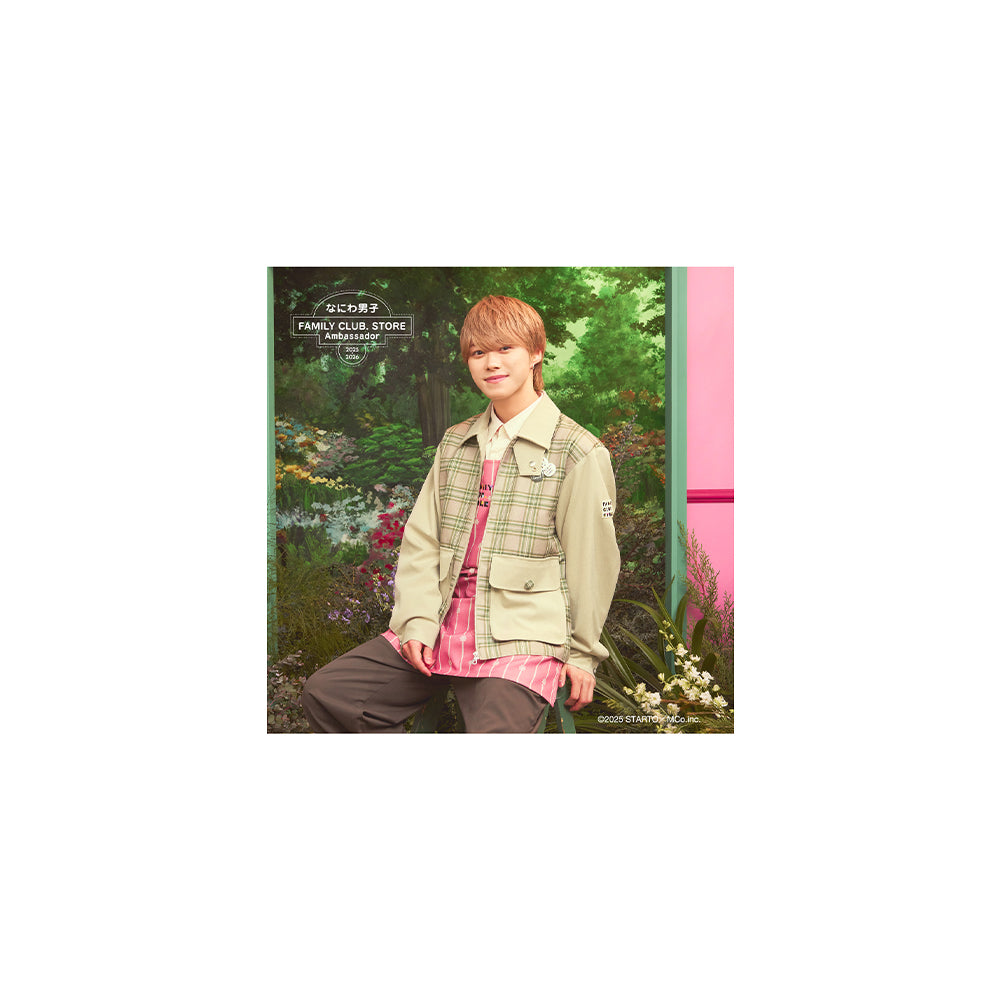 【No.SQ25-048】FAMILY CLUB.STORE Ambassador 2025-2026 Naniwa Danshi Square Photo (Spring)