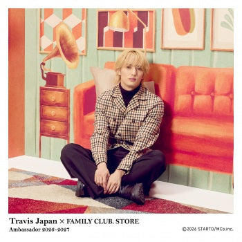 【No.SQ26-141】FAMILY CLUB.STORE Ambassador 2026-2027 Travis Japan Square Photo Harvest