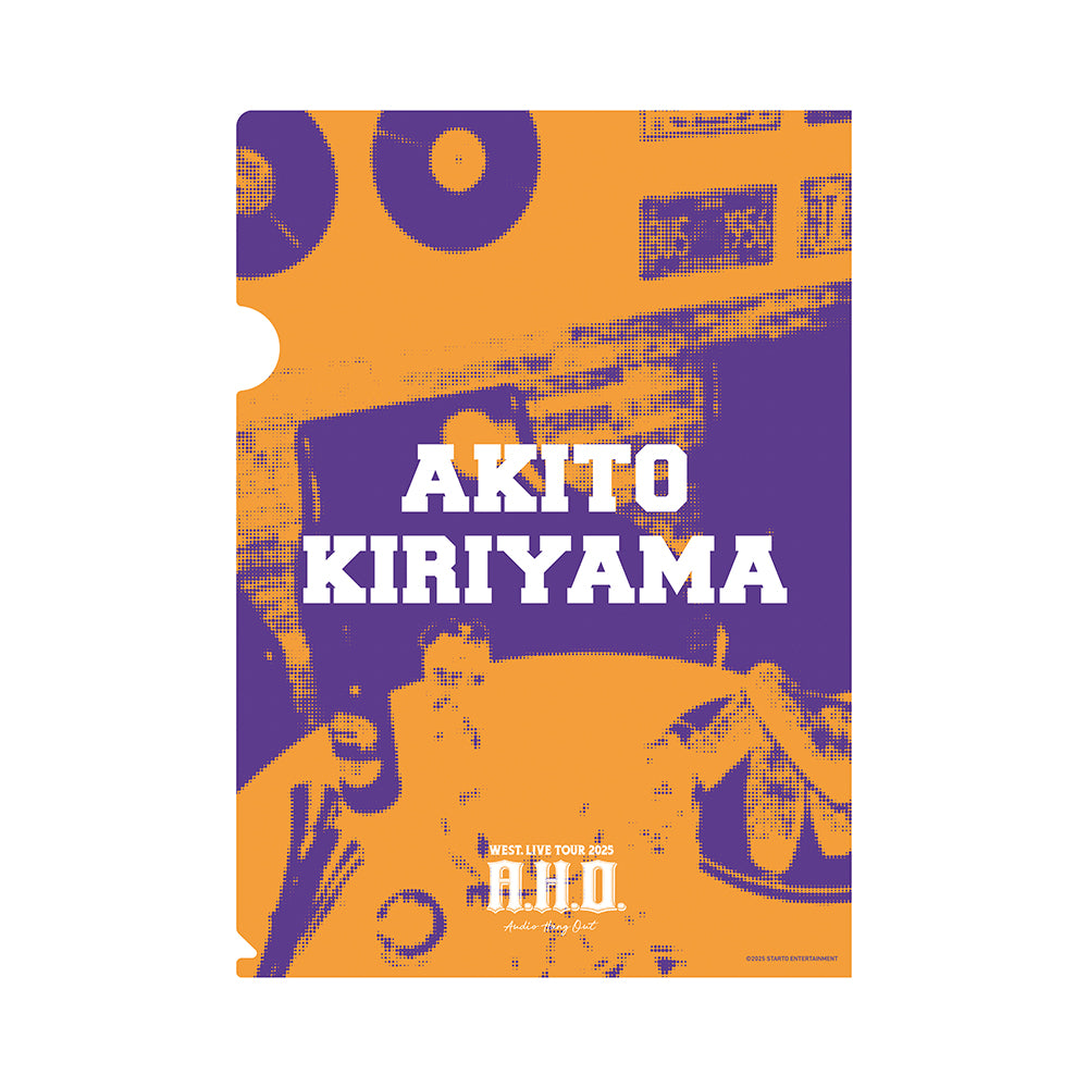 WEST. LIVE TOUR 2025 A.H.O. -Audio Hang Out- 【Akito KIRIYAMA】Clear File