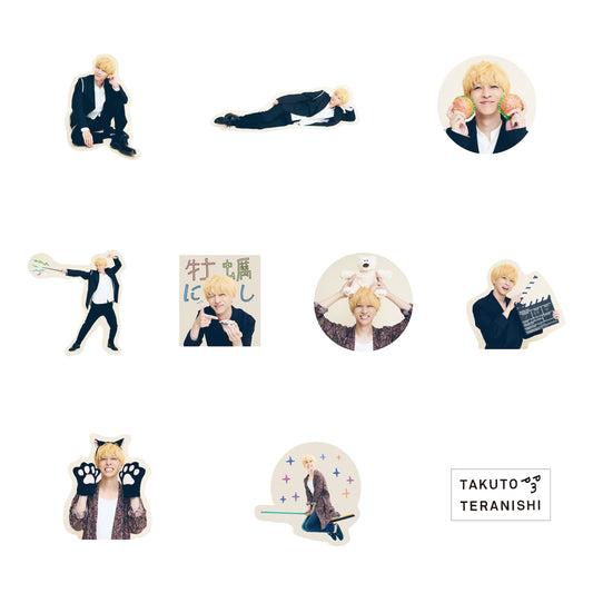 Takuto TERANISHI produce set of stickers